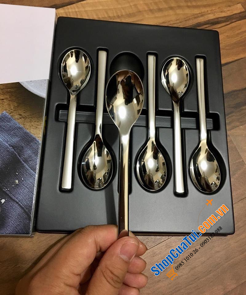 SET 6 THÌA CÀ PHÊ/ ĂN SÚP WMF NOUVA