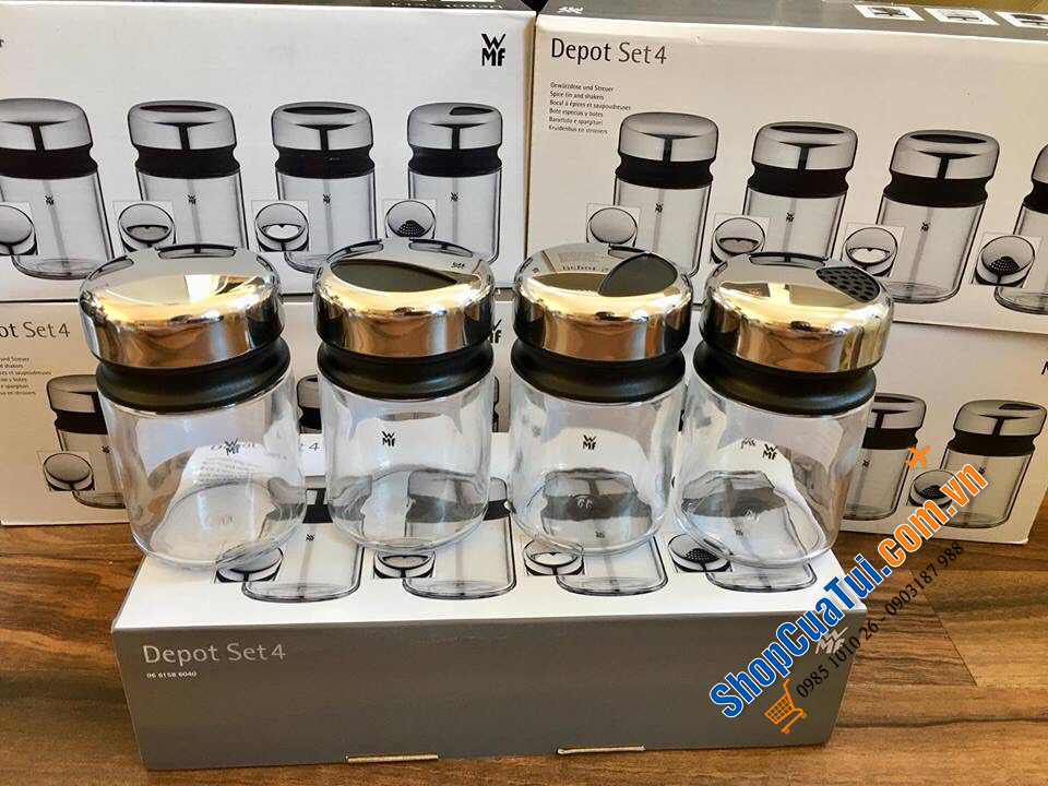 Set 4 lọ đựng gia vị WMF Depot