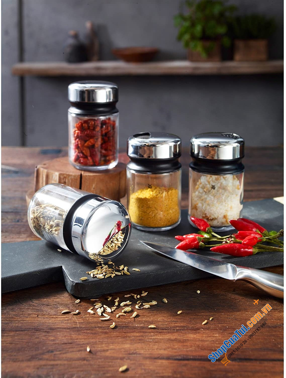 Set 4 lọ đựng gia vị WMF Depot