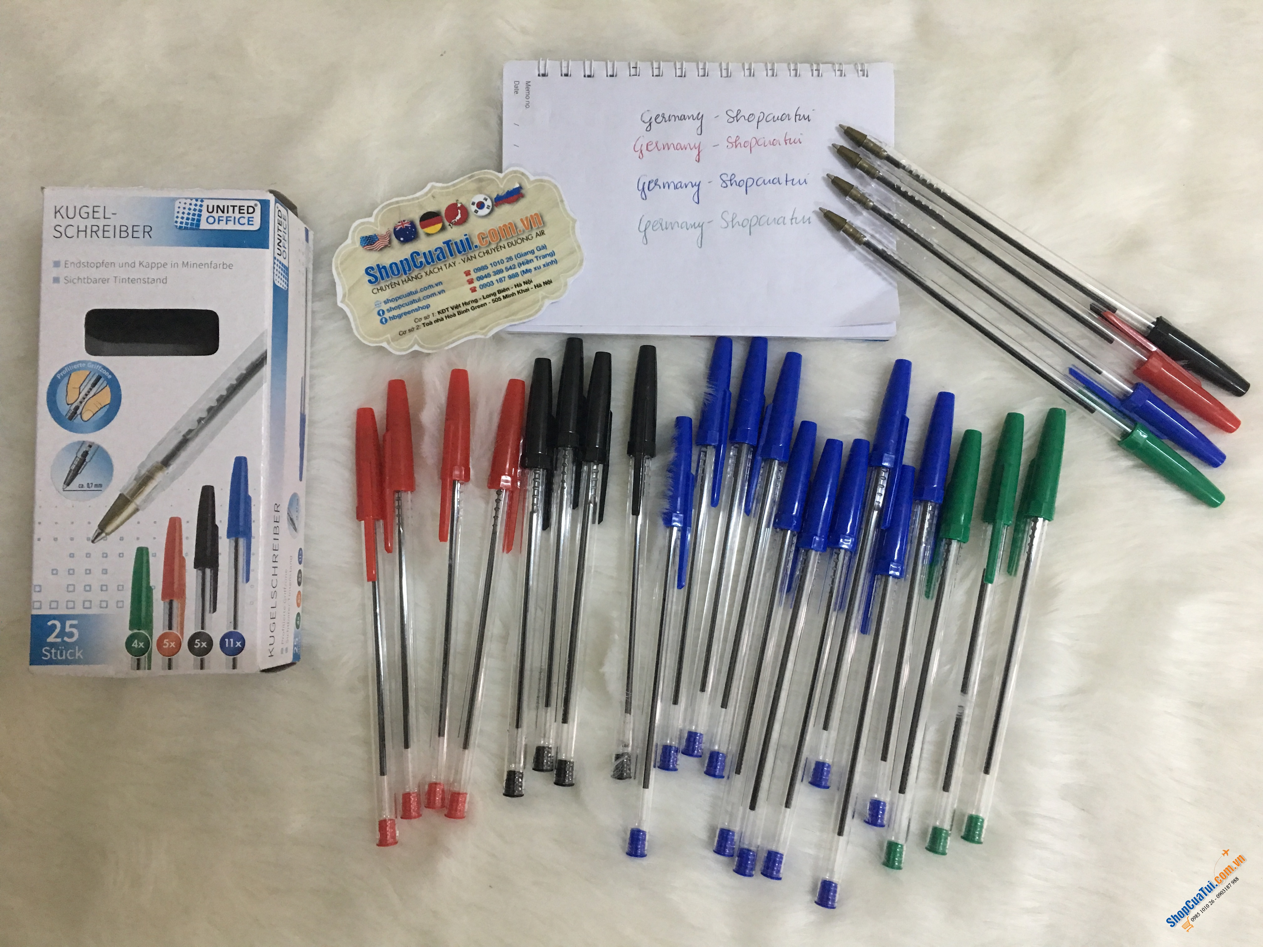 Hộp 25 bút bi - Made in Germany dùng siêu thích