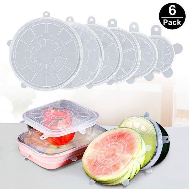 SET 6 NẮP SILIKON Bảo vệ thực phẩm