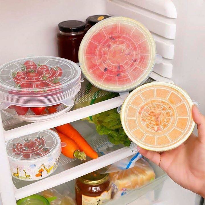 SET 6 NẮP SILIKON Bảo vệ thực phẩm