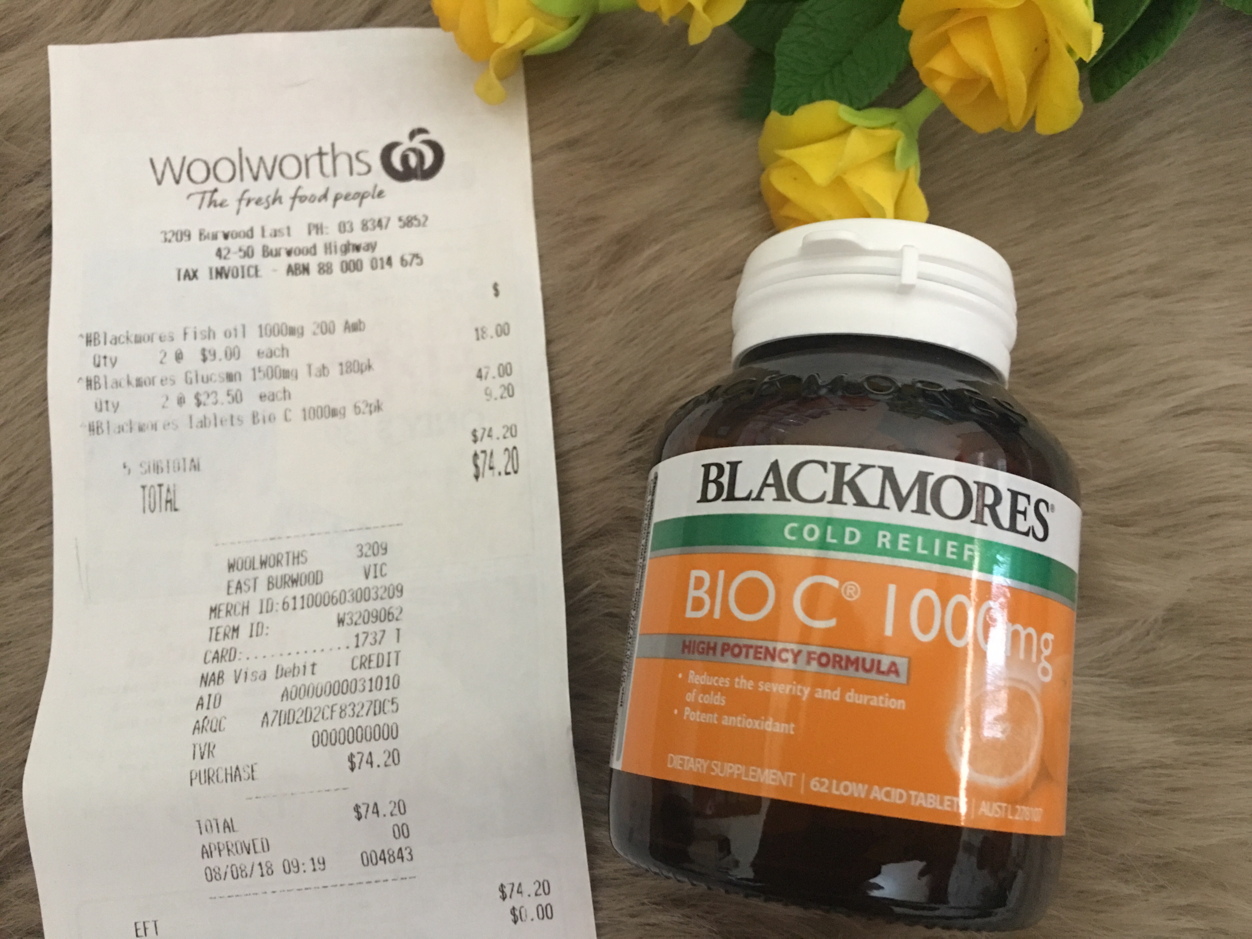 Blackmores Bio C 1000mg 62 Tablets Vitamin C