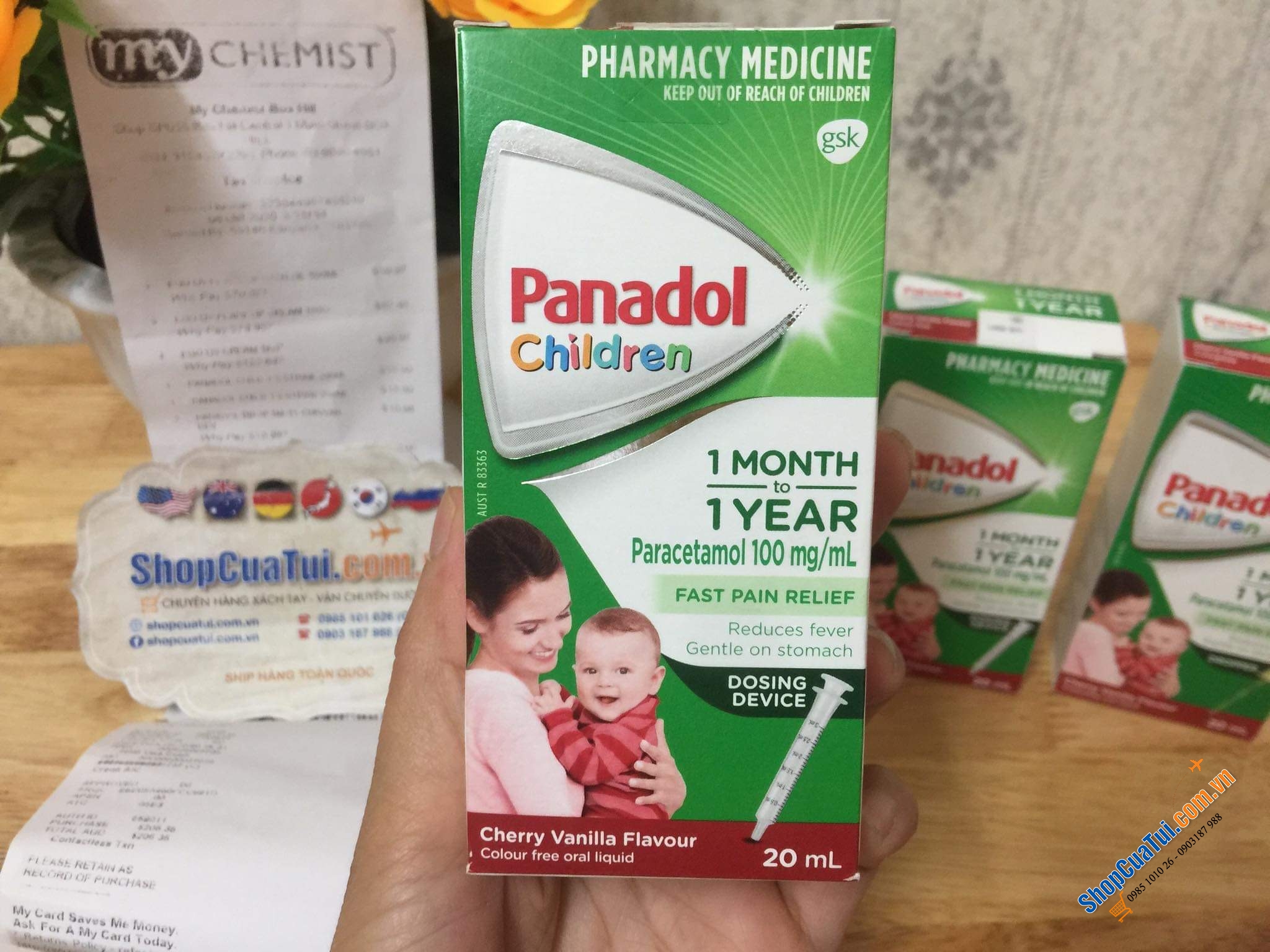Panadol GIẢM ĐAU, HẠ SỐT Cho Bé 1 Tháng Đến 1Tuổi - Panadol Children 1 Month - 1 Years 20ml