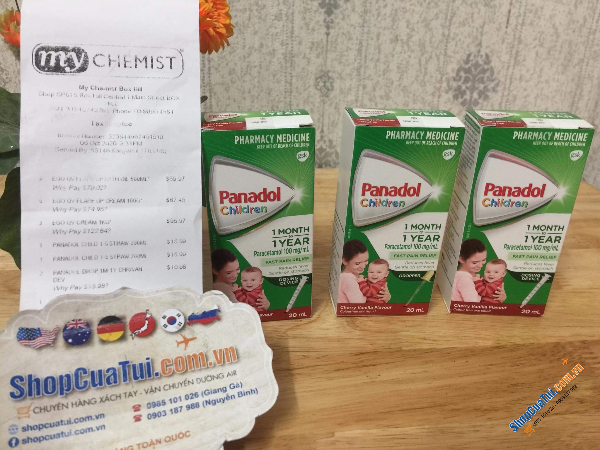Panadol GIẢM ĐAU, HẠ SỐT Cho Bé 1 Tháng Đến 1Tuổi - Panadol Children 1 Month - 1 Years 20ml