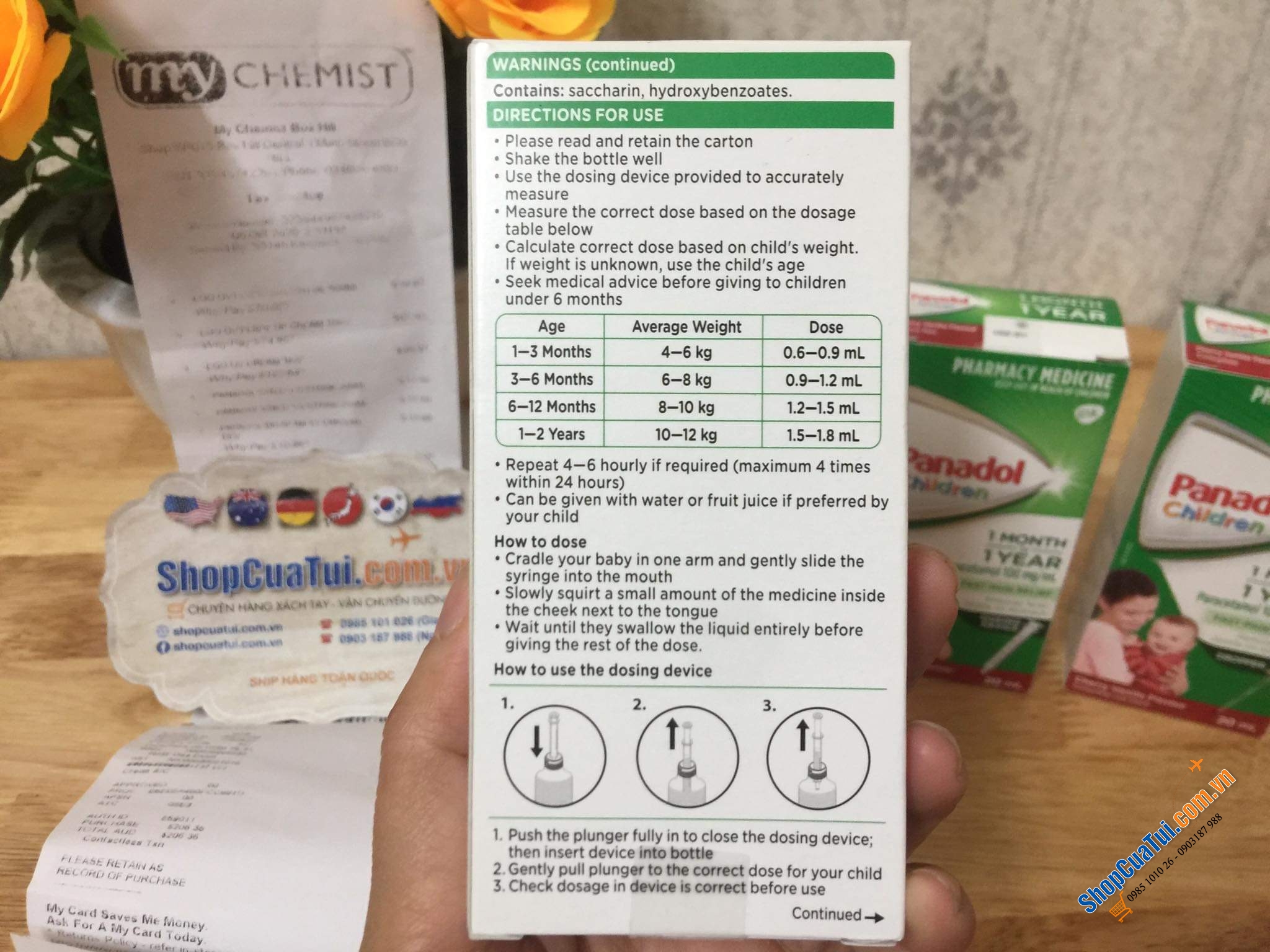 Panadol GIẢM ĐAU, HẠ SỐT Cho Bé 1 Tháng Đến 1Tuổi - Panadol Children 1 Month - 1 Years 20ml
