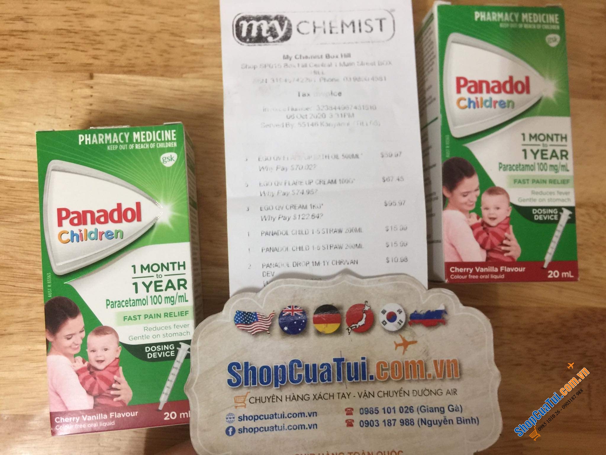 Panadol GIẢM ĐAU, HẠ SỐT Cho Bé 1 Tháng Đến 1Tuổi - Panadol Children 1 Month - 1 Years 20ml