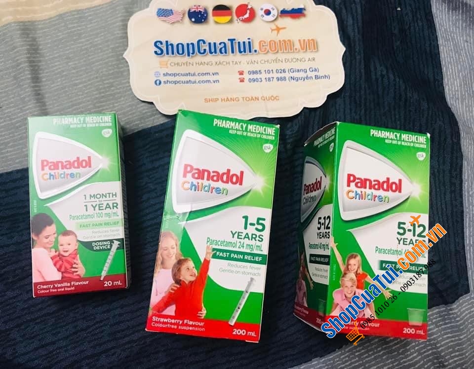 Thuốc hạ sốt và giảm đau siro Panadol Children cho trẻ 5 Tuổi - 12 Tuổi 200ml