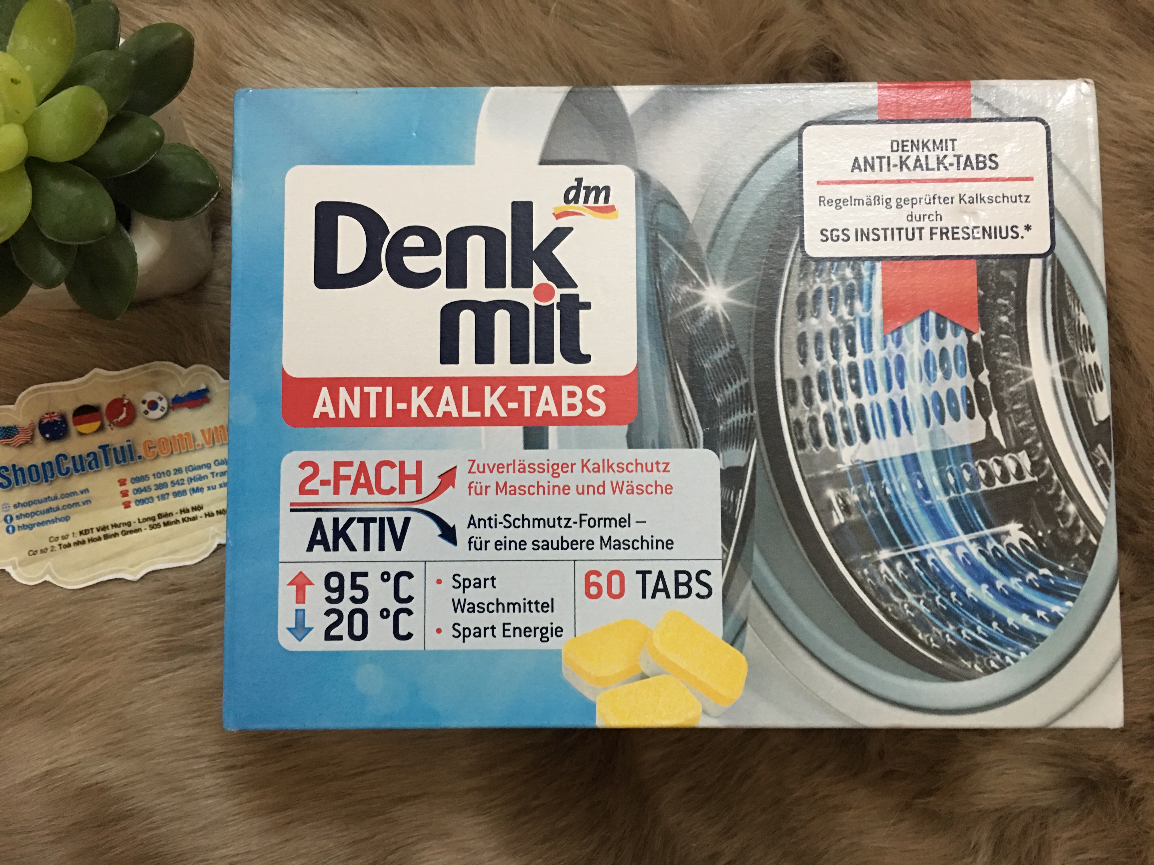 VIÊN TẨY MÁY GIẶT DENKMIT - ĐỨC -VIÊN VỆ SINH TẨY LỒNG GIẶT DENK MIT, DIỆT KHUẨN, TẨY RỬA MẢNG BÁM LÂU NGÀY TRONG THÀNH MÁY GIẶT