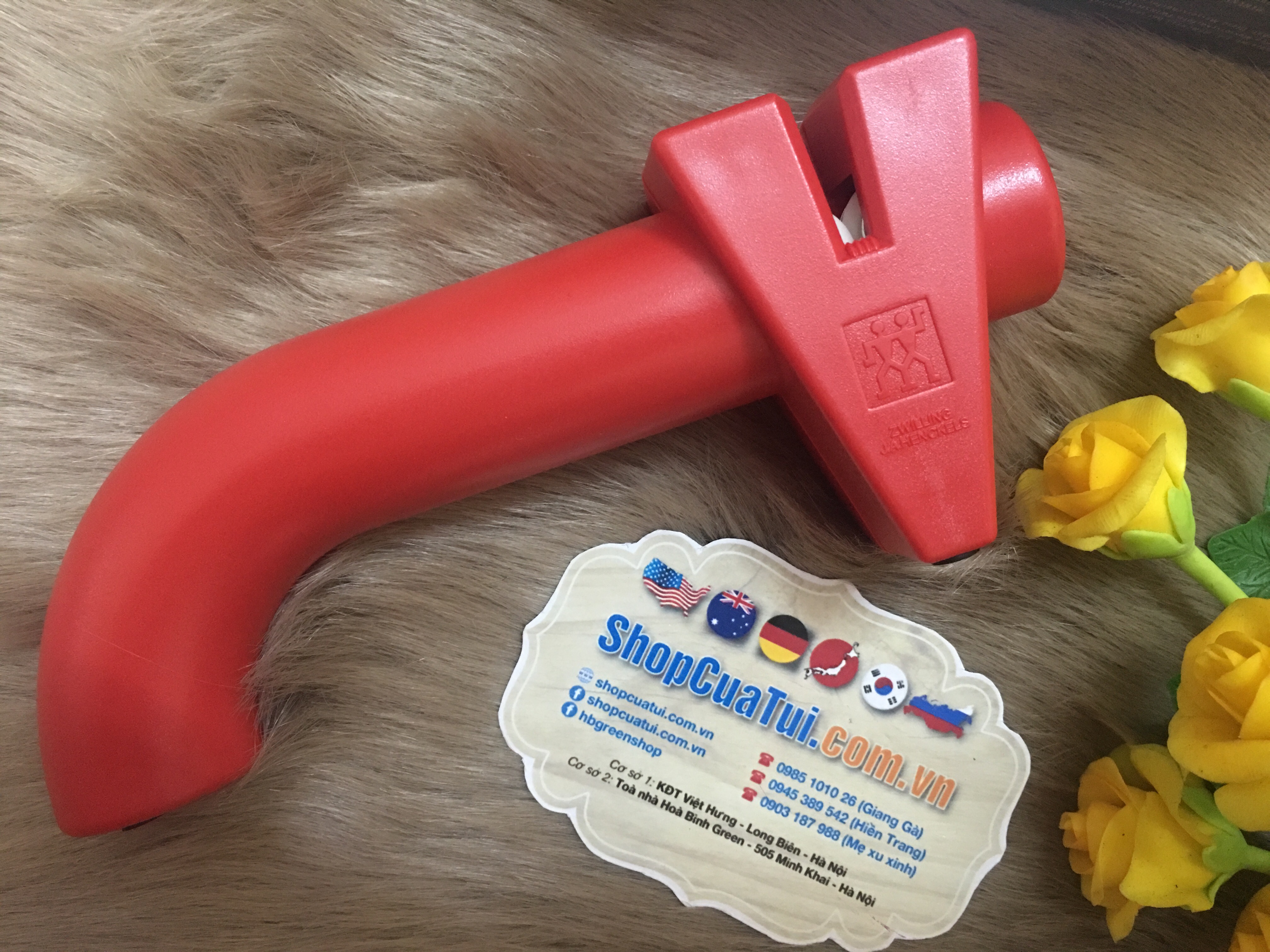 DỤNG CỤ MÀI DAO ZWILLING TWINSHARP MÀU ĐỎ