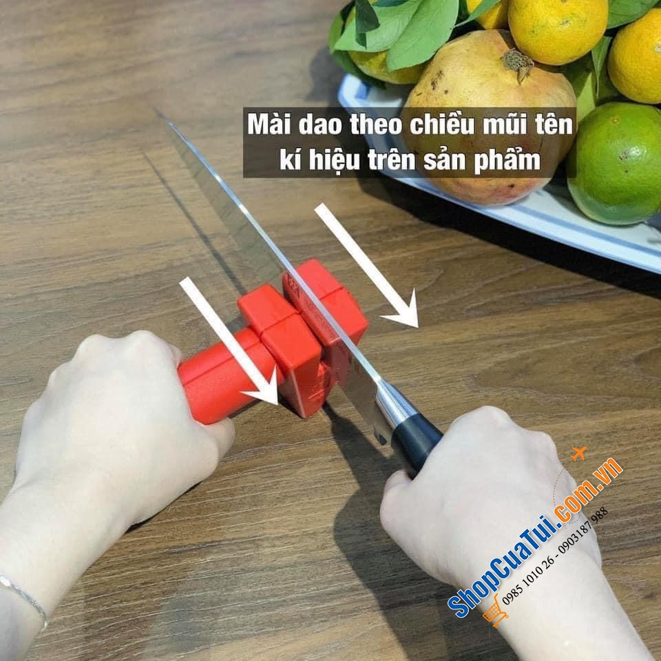 DỤNG CỤ MÀI DAO ZWILLING TWINSHARP MÀU ĐỎ