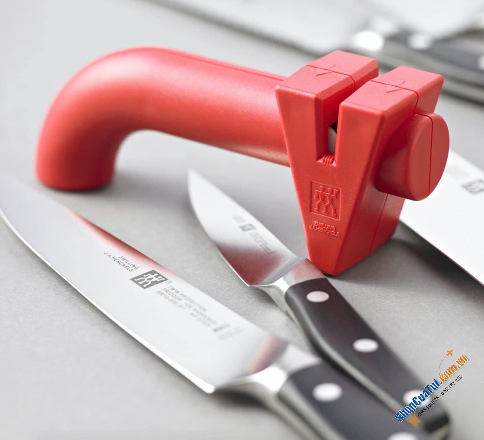 DỤNG CỤ MÀI DAO ZWILLING TWINSHARP MÀU ĐỎ
