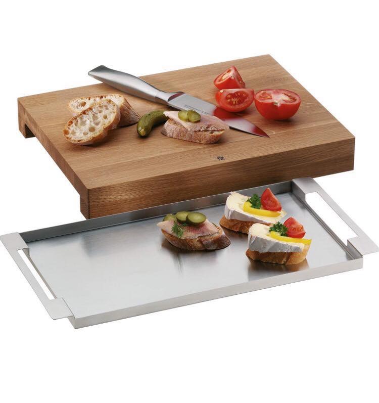 THỚT GỖ WMF ĐI KÈM KHAY INOX
