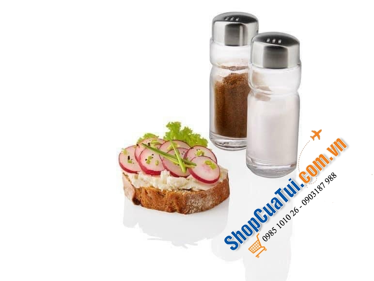 SET ĐỰNG GIA VỊ 4 MÓN ERNESTO - Set đựng dầu dấm, nước mắm, xì dầu và muối tiêu Ernesto, Đức