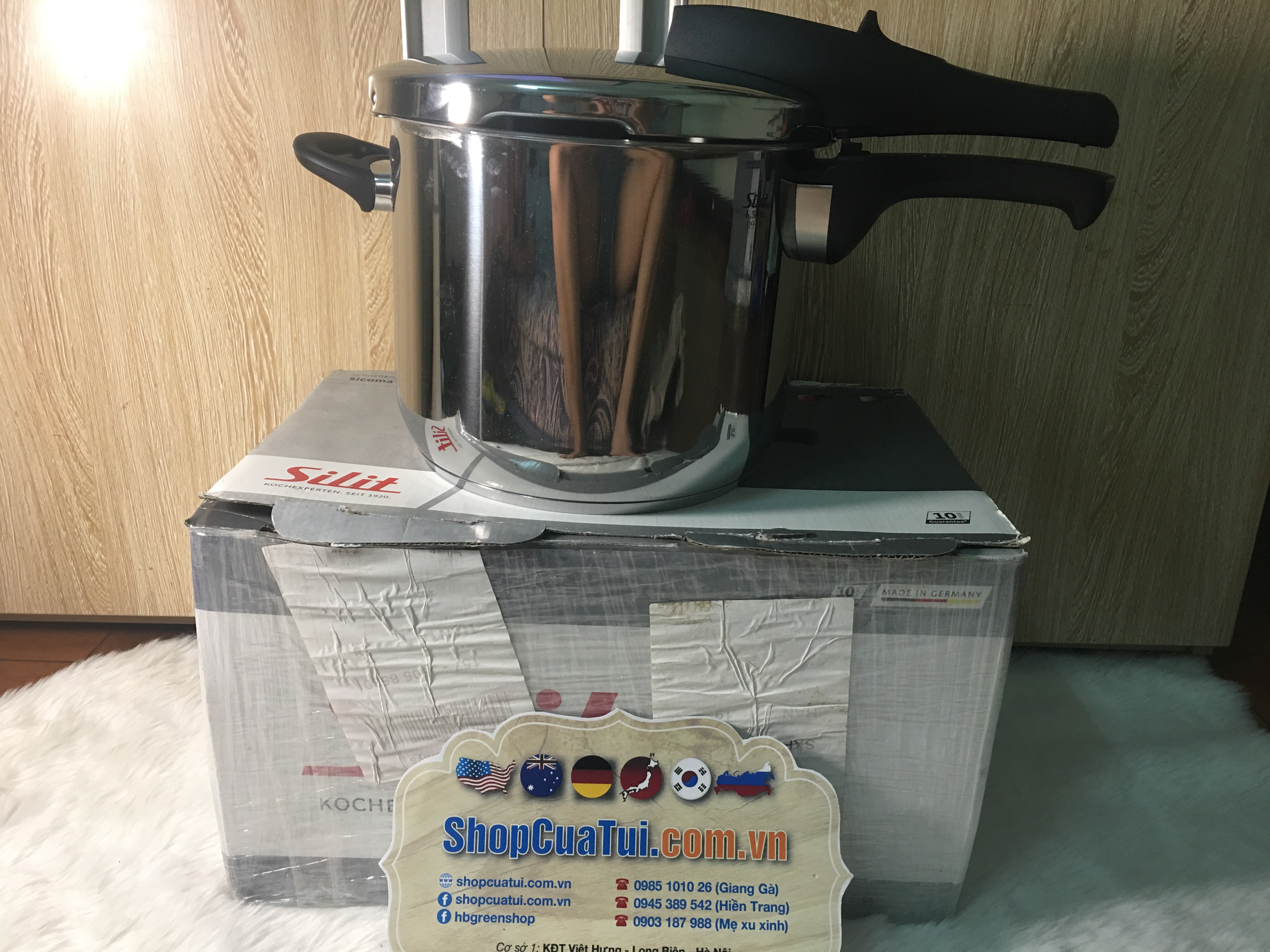 NỒI ÁP SUẤT SILIT SICOMATIC CLASSIC DUNG  TÍCH 6,5L - MADE IN GERMANY 
