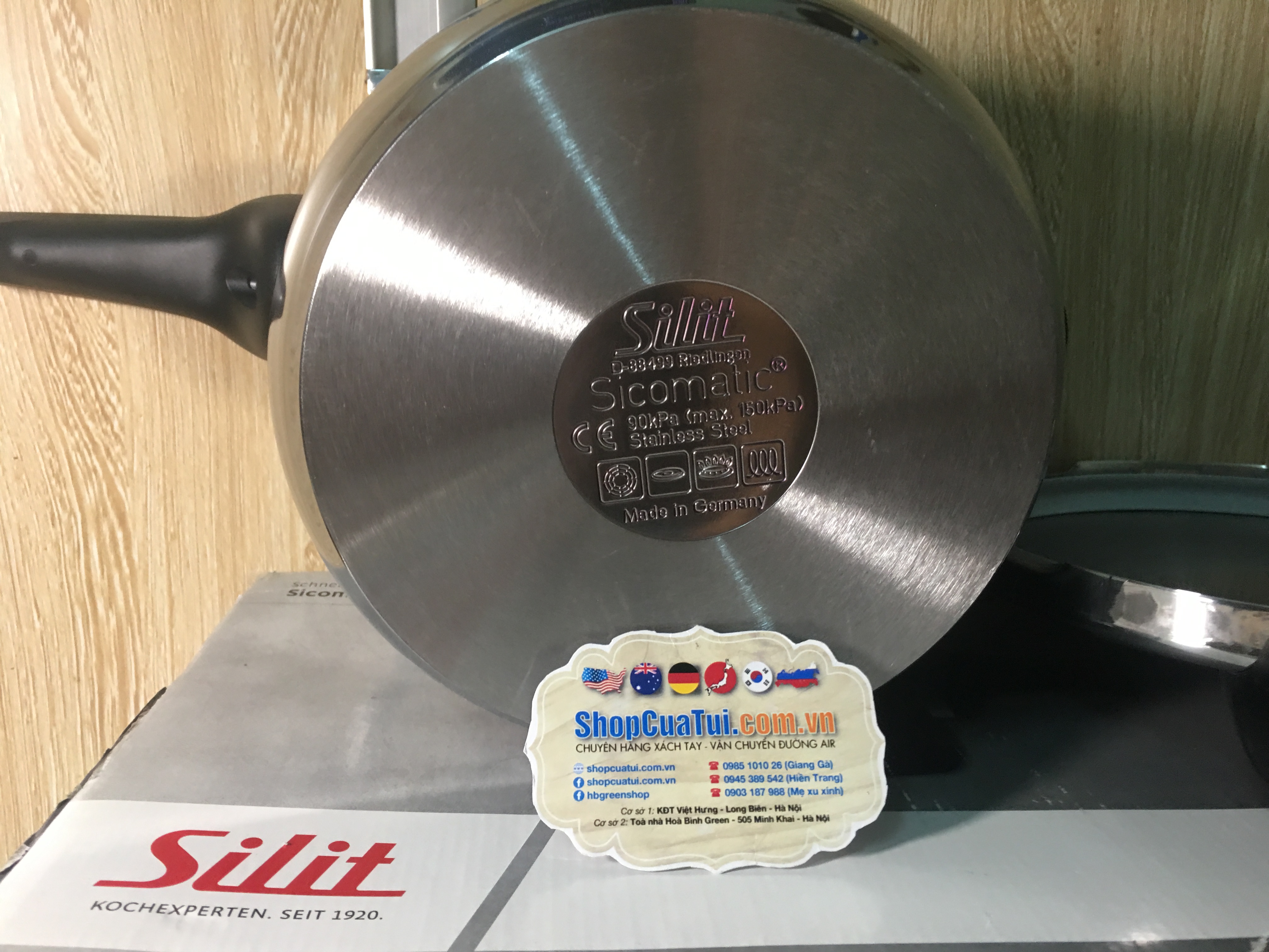 NỒI ÁP SUẤT SILIT SICOMATIC CLASSIC DUNG  TÍCH 6,5L - MADE IN GERMANY 