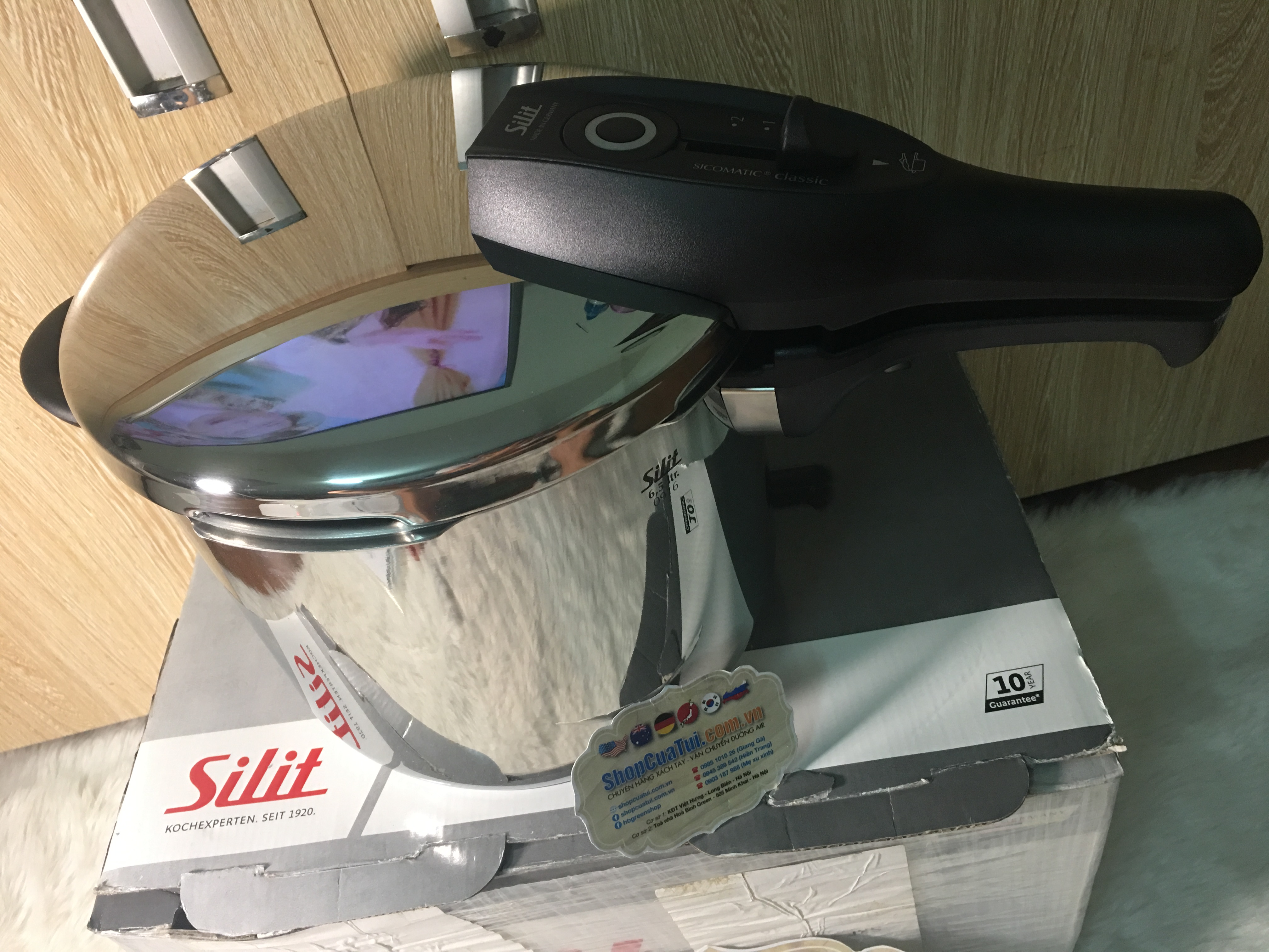 NỒI ÁP SUẤT SILIT SICOMATIC CLASSIC DUNG  TÍCH 6,5L - MADE IN GERMANY 