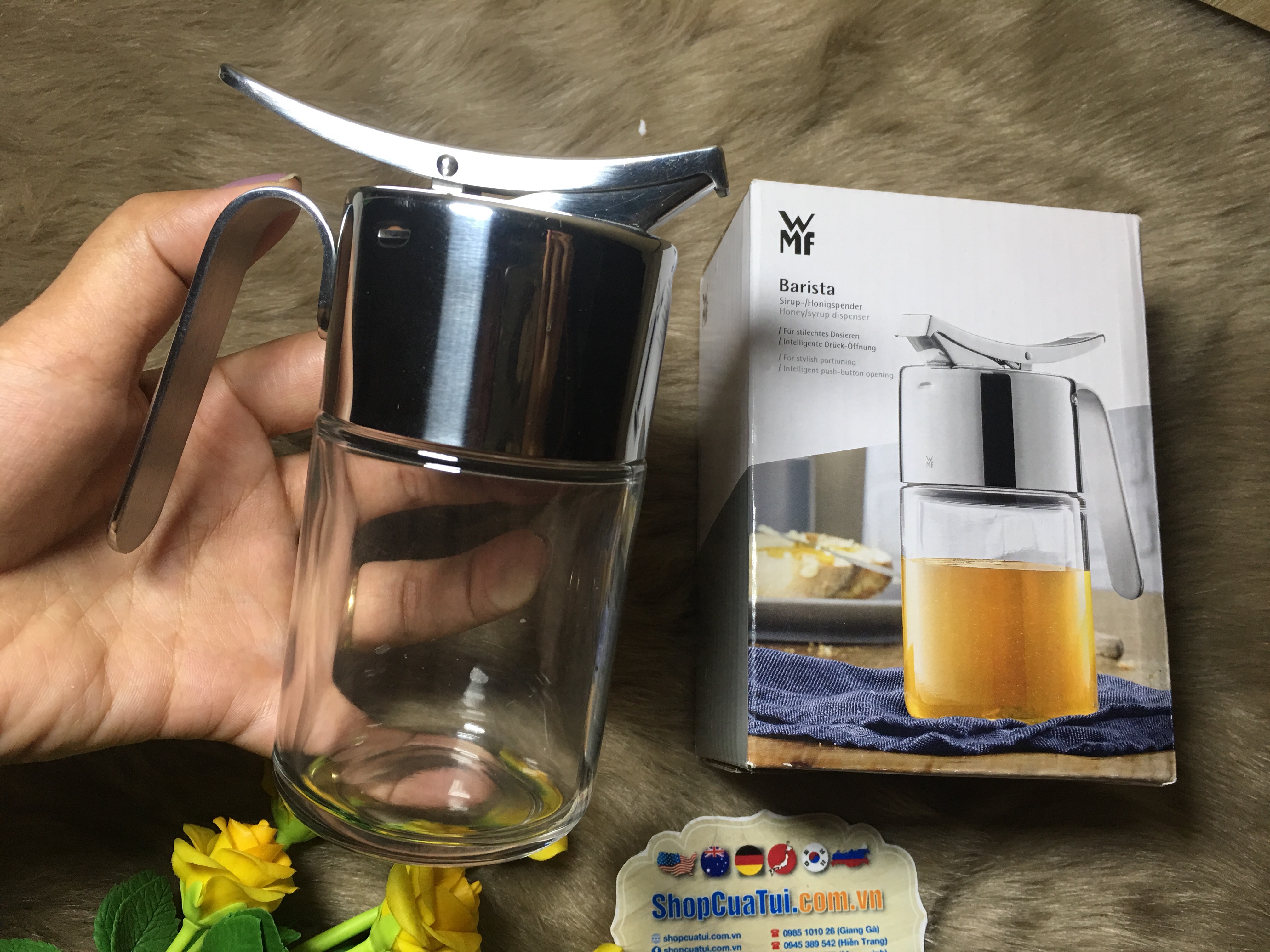 Bình rót mắm/ dầu/ mật ong... WMF  Barista 240ml