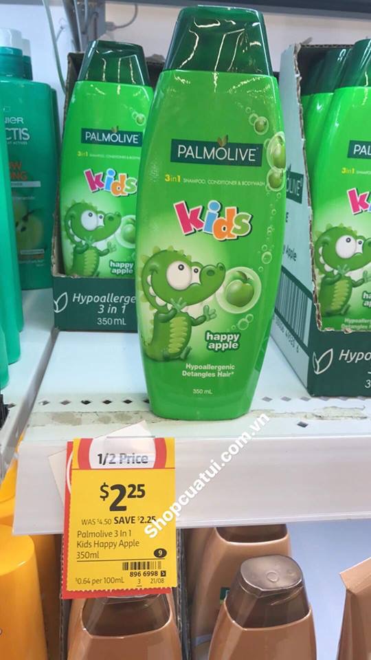 Sữa tắm gội toàn thân Palmolive Kids hương táo 350ml