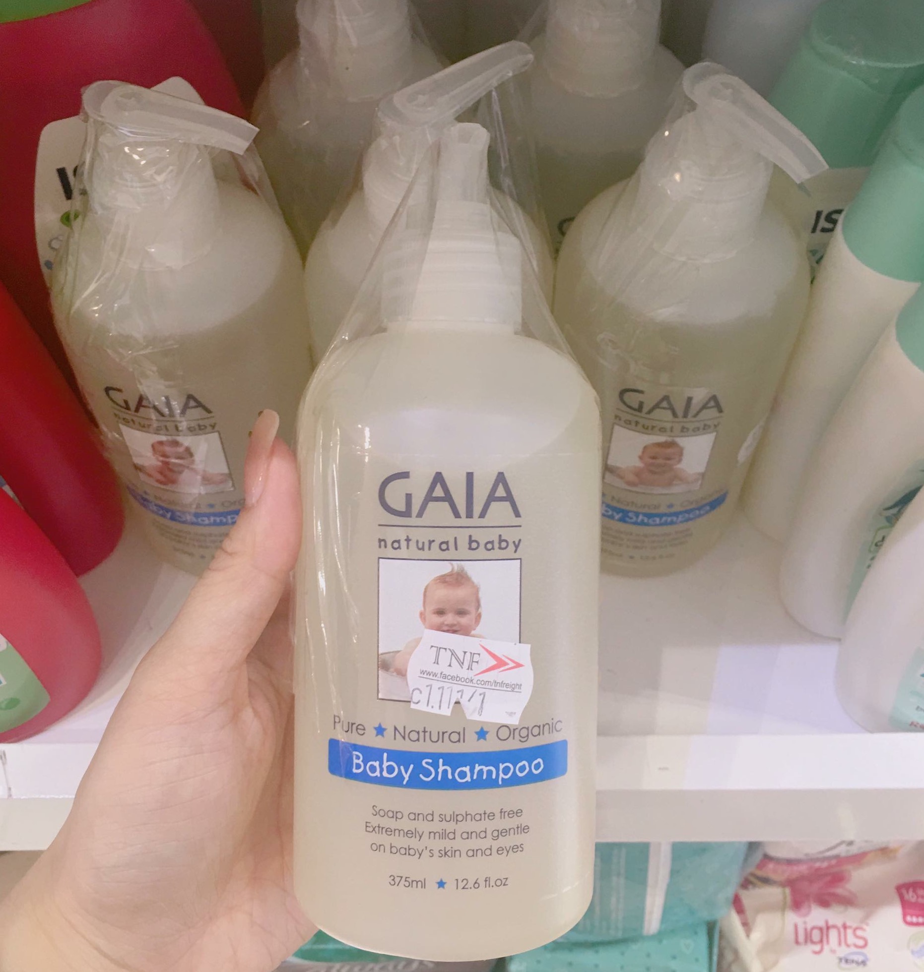 Dầu gội hữu cơ cho bé GAIA - GAIA Natural Baby Shampoo 375ml hoặc 250ml