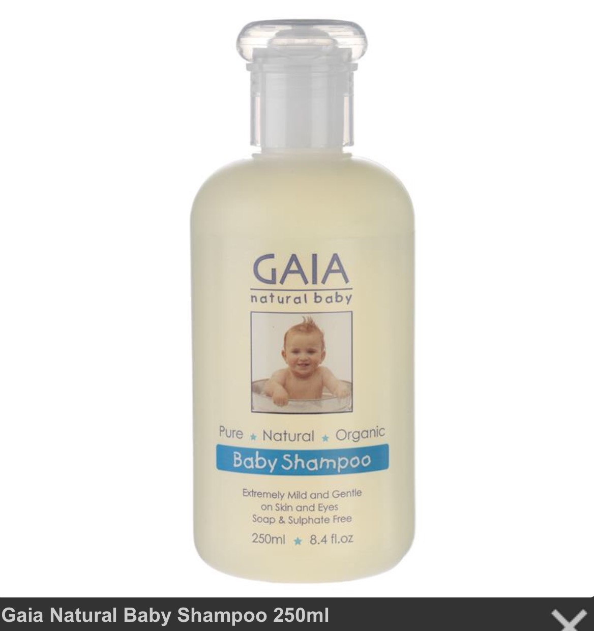 Dầu gội hữu cơ cho bé GAIA - GAIA Natural Baby Shampoo 375ml hoặc 250ml