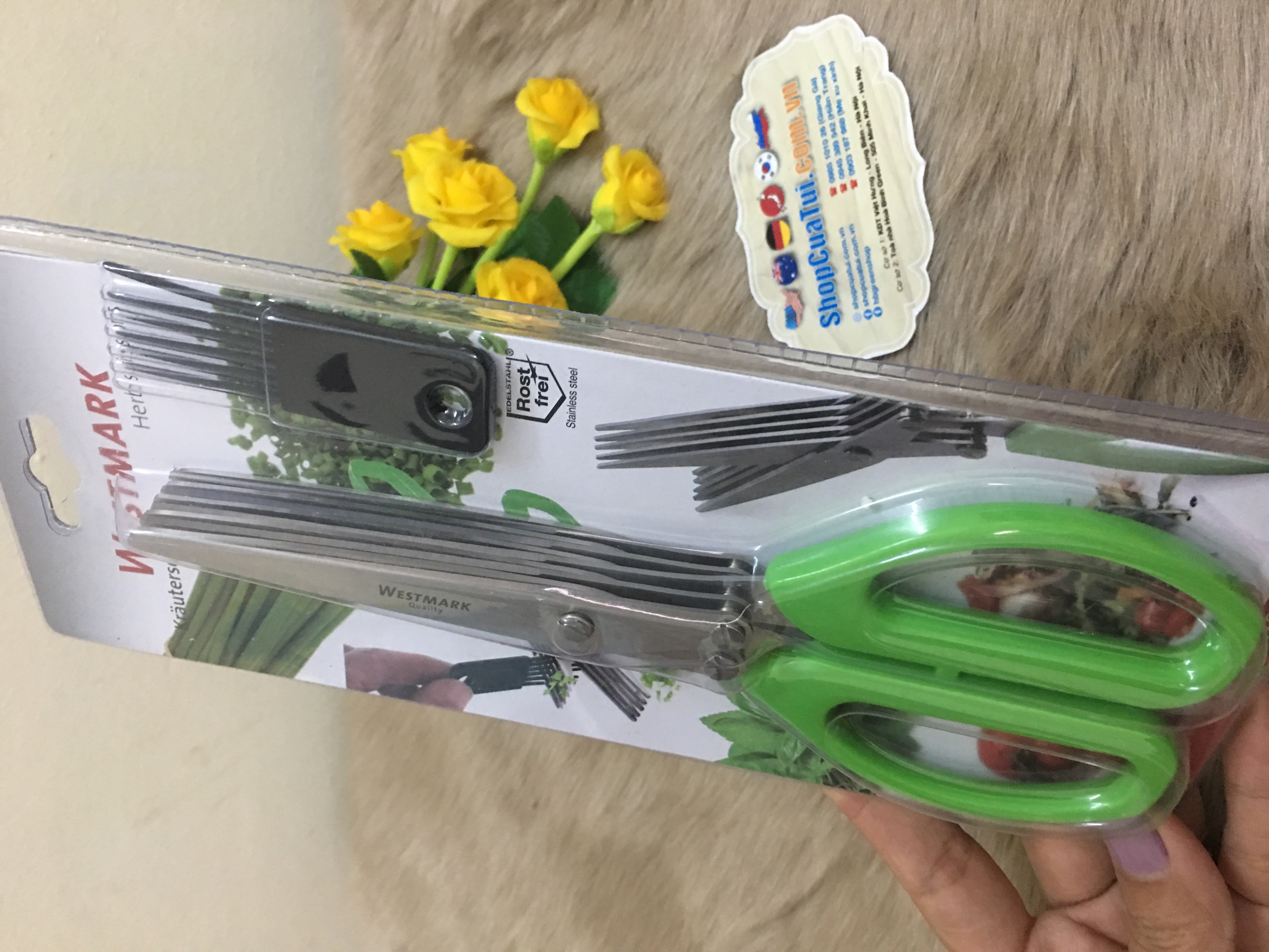Kéo cắt vụn Westmark dành cho các loại rau thơm, hành lá...