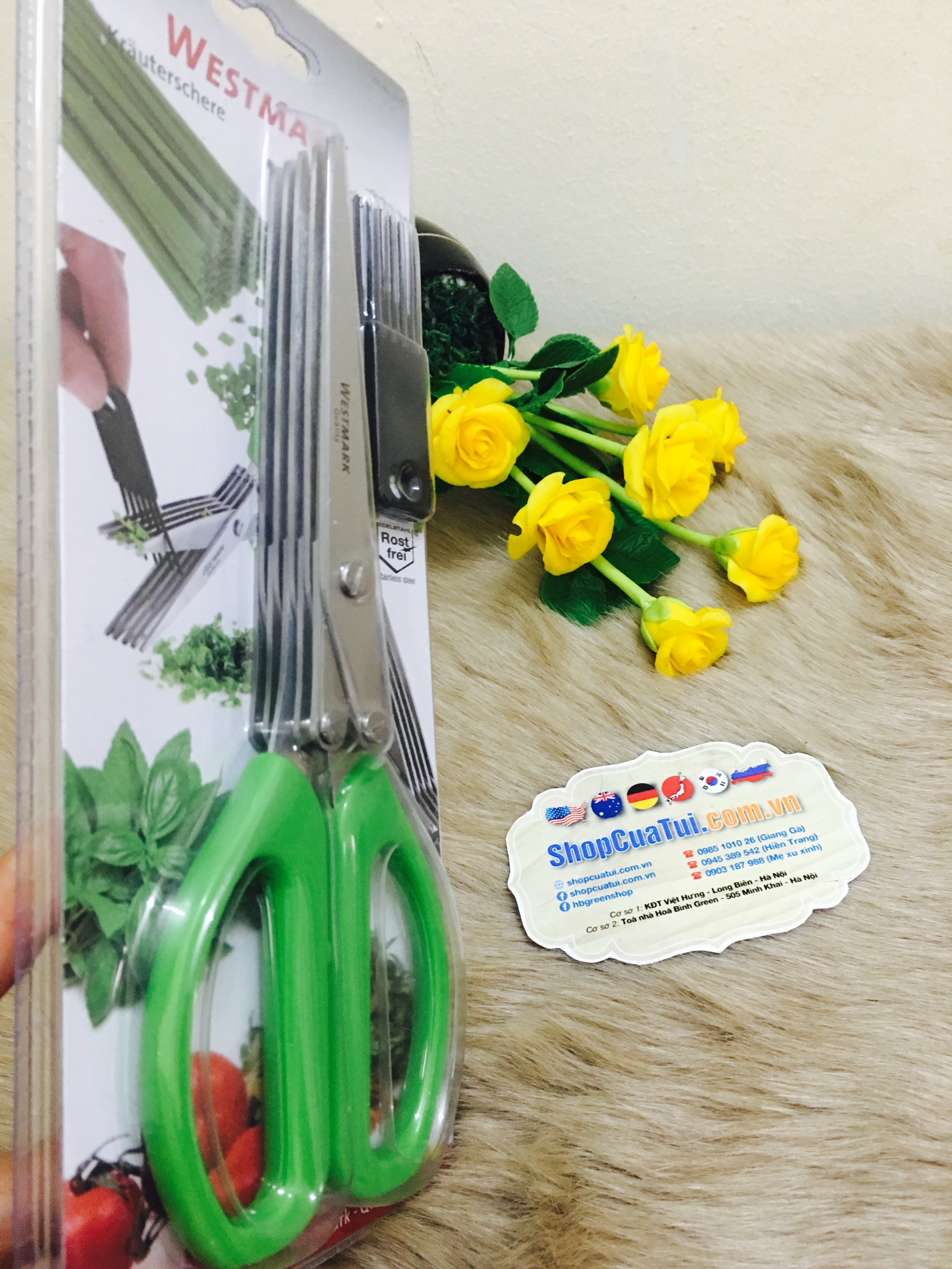Kéo cắt vụn Westmark dành cho các loại rau thơm, hành lá...