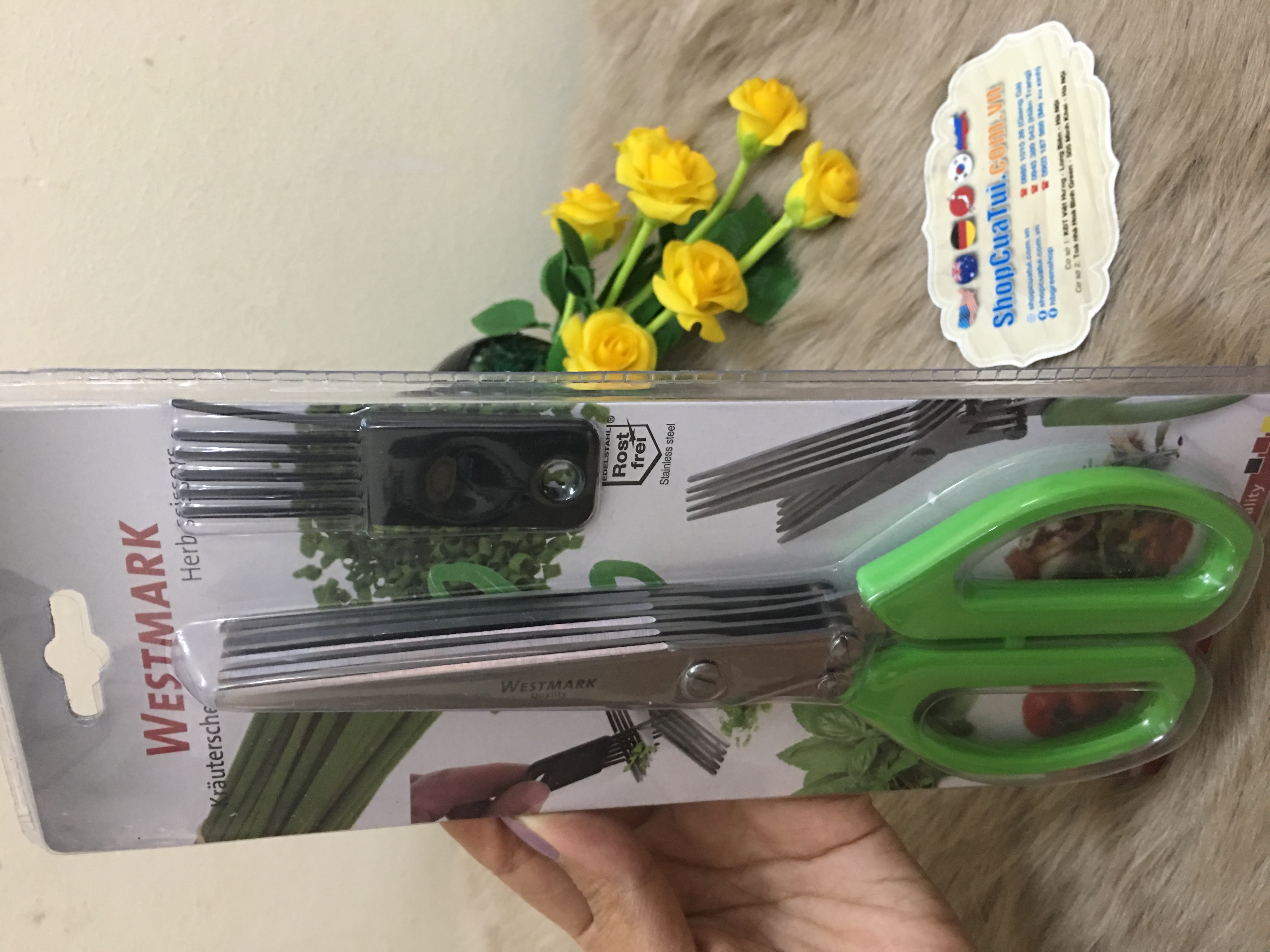Kéo cắt vụn Westmark dành cho các loại rau thơm, hành lá...
