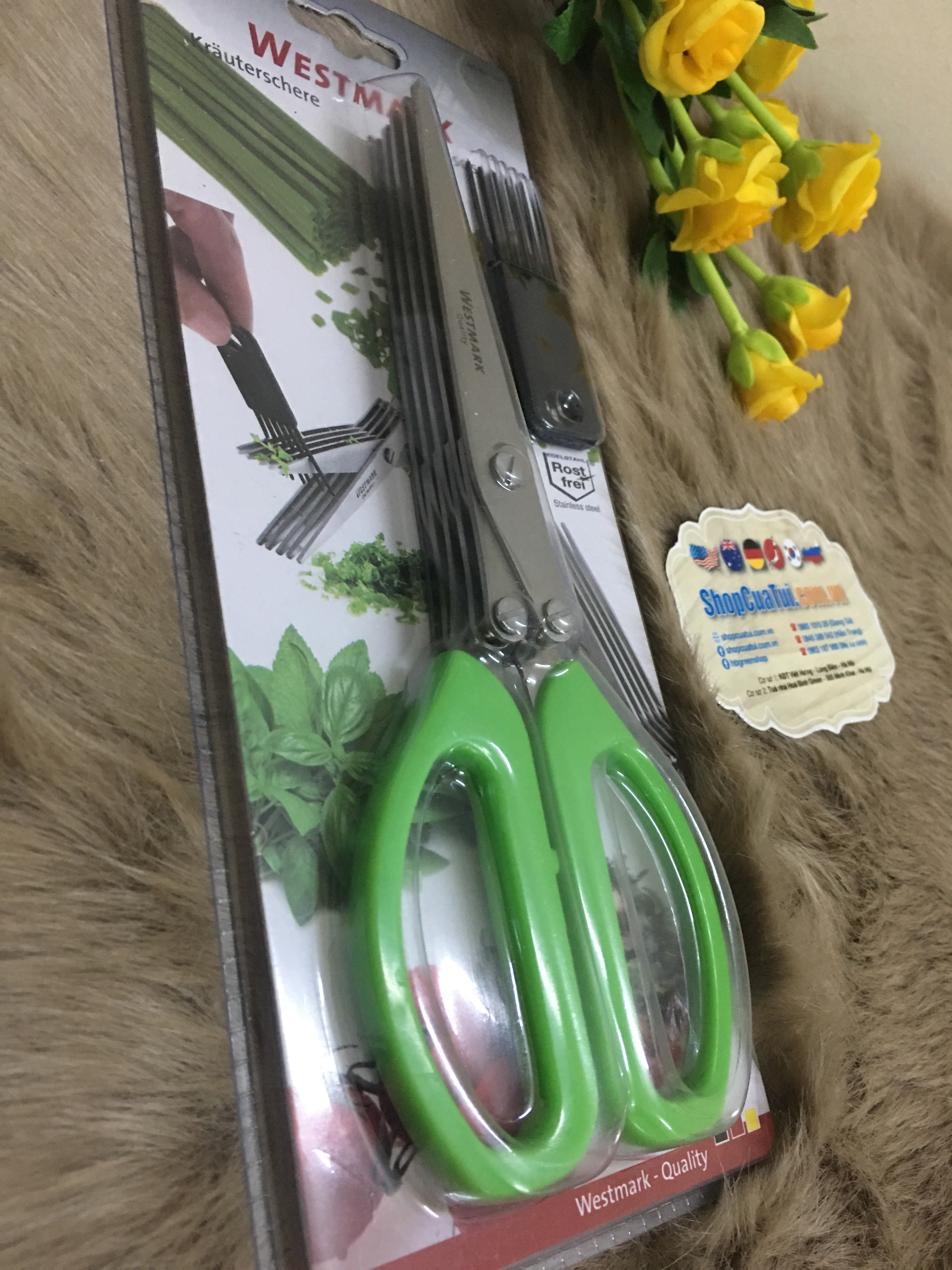 Kéo cắt vụn Westmark dành cho các loại rau thơm, hành lá...