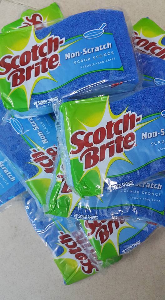 Miếng Bọt Rửa bát SCOTCH BRITE Kháng khuẩn túi 21 miếng