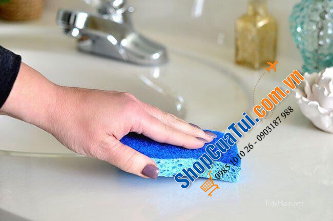 Miếng Bọt Rửa bát SCOTCH BRITE Kháng khuẩn túi 21 miếng