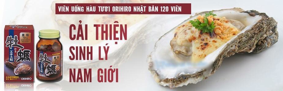 Viên tinh chất hàu tươi Orihiro Nhật bản 120 viên