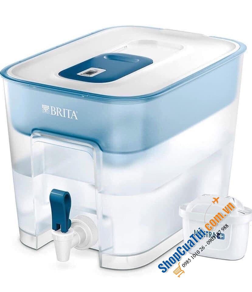 BÌNH LỌC NƯỚC BRITA FLOW GERMANY THIẾT KẾ MỚI 8,2 LIT