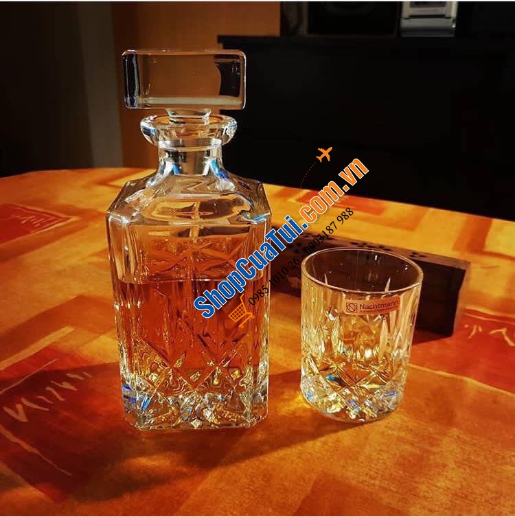 BỘ BÌNH ĐỰNG RƯỢU WHISKEY + 2 CỐC