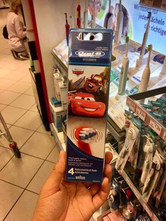BÀN CHẢI PIN ORAL B CHO BÉ TỪ 3 TUỔI TRỞ LÊN VÀ ĐẦU BÀN CHẢI SƠ CUA