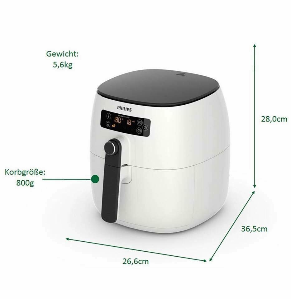 NỒI CHIÊN KHÔNG DẦU PHILIPS THẾ HỆ MỚI CÔNG NGHỆ TURBOSTAR 0,8 KG HD9640/00.