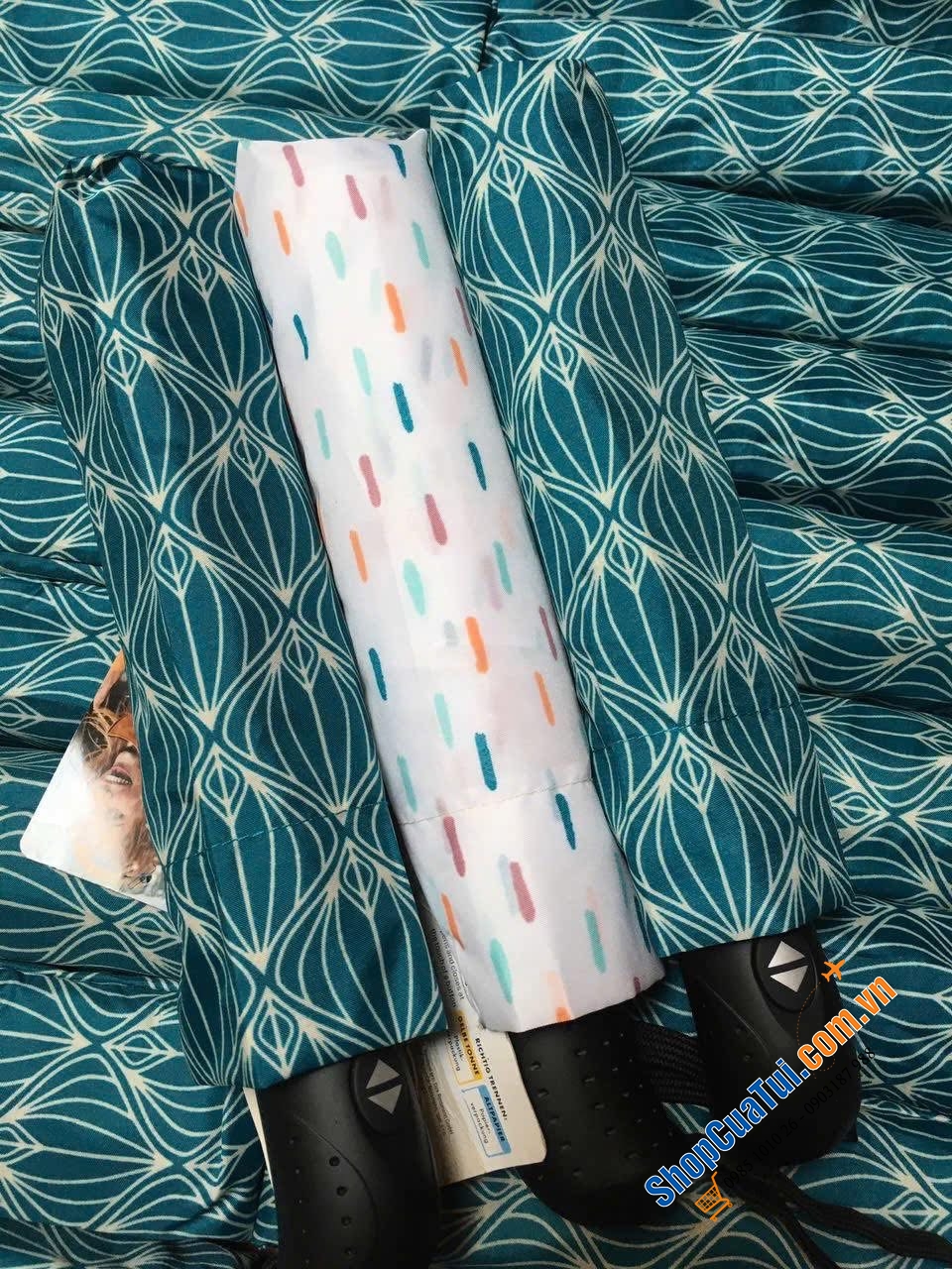 Ô 2 CHIỀU HÃNG IDEENWELT, ĐỨC đường kính 95cm, Có nút ấn cụp mở ô tự động. Màu nhã nhặn