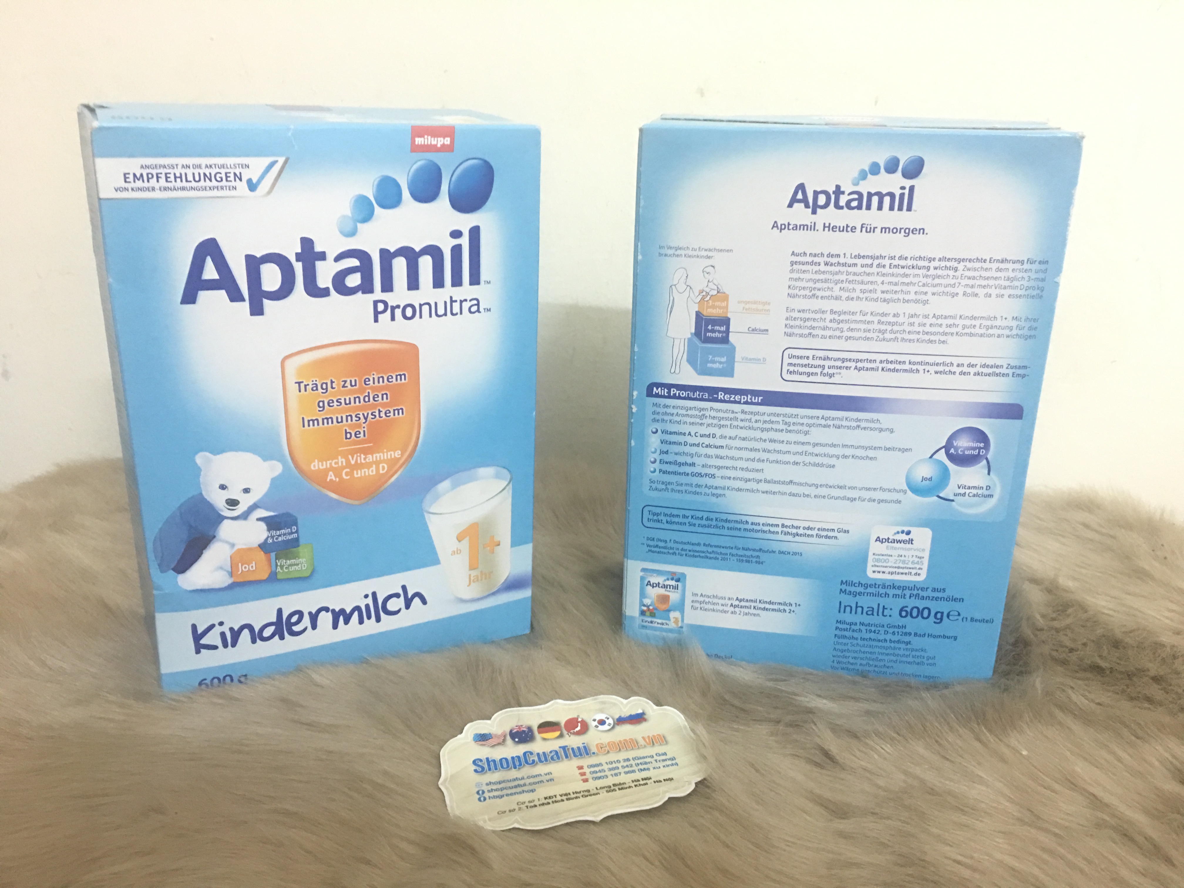 Sữa trẻ em Aptamil Pronutra 1+ (Aptamil Pronutra 1+ Milchpulver 600g) 