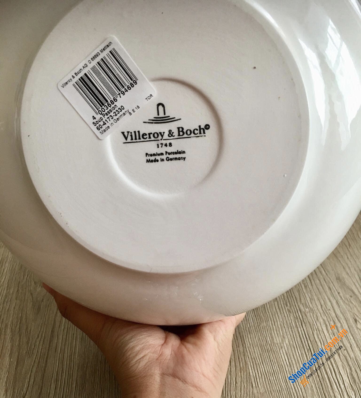 Âu Sứ cao cấp đựng canh, cơm Villeroy Boch Since 1748 - Premuim Porcelein