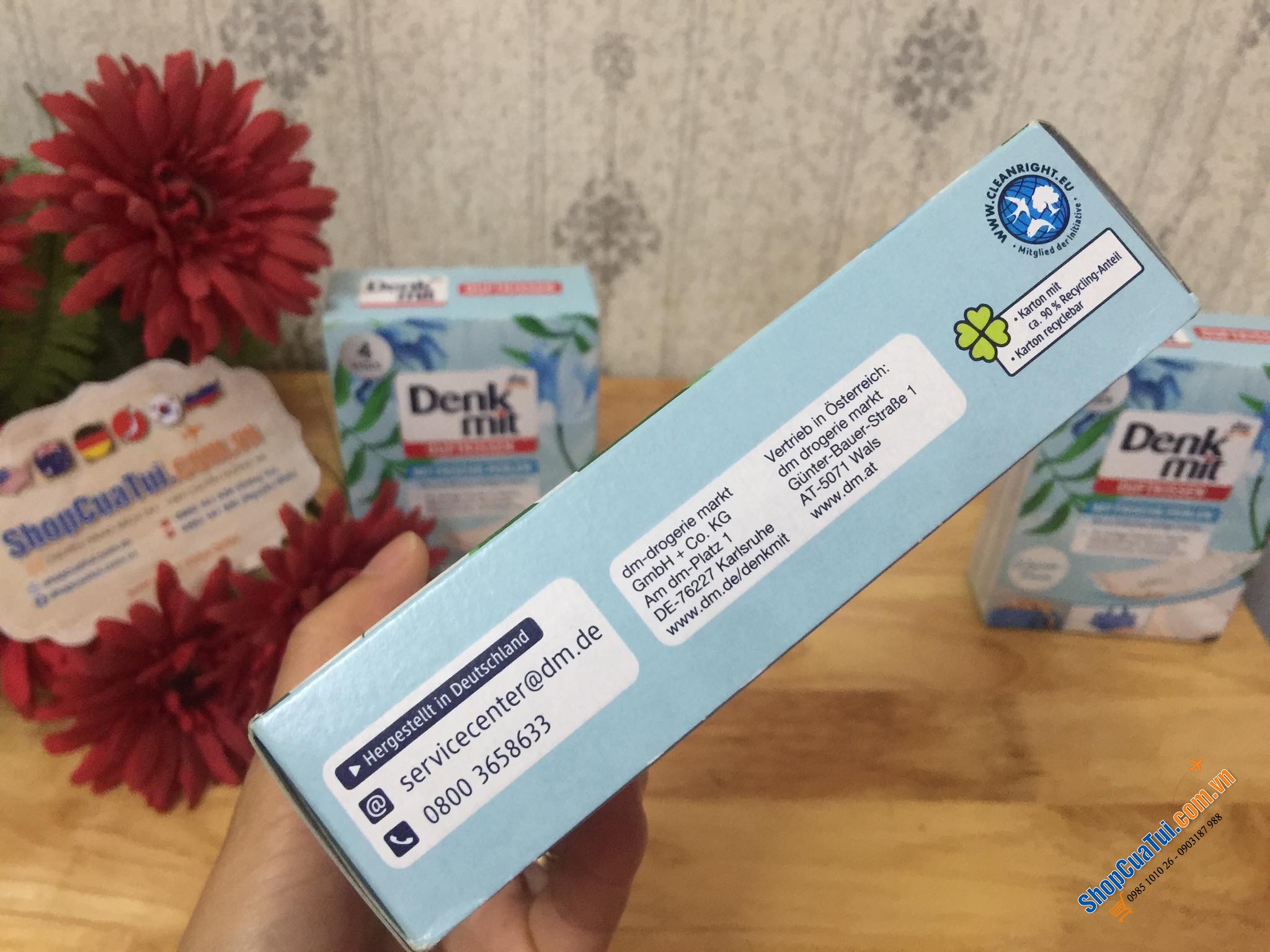 Túi Thơm Tủ Quần Áo Denkmit Đức, hộp gồm 4 Túi