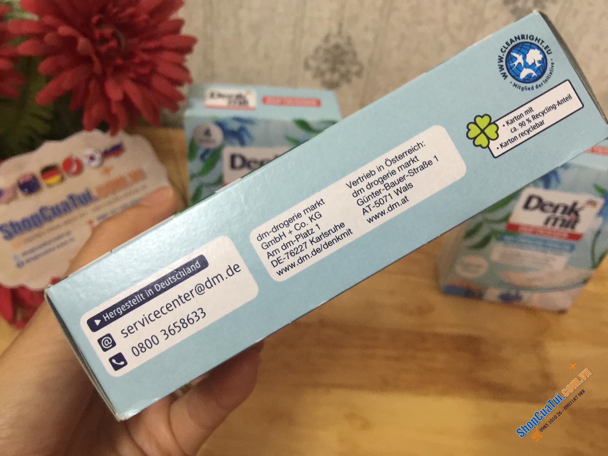 Túi Thơm Tủ Quần Áo Denkmit Đức, hộp gồm 4 Túi