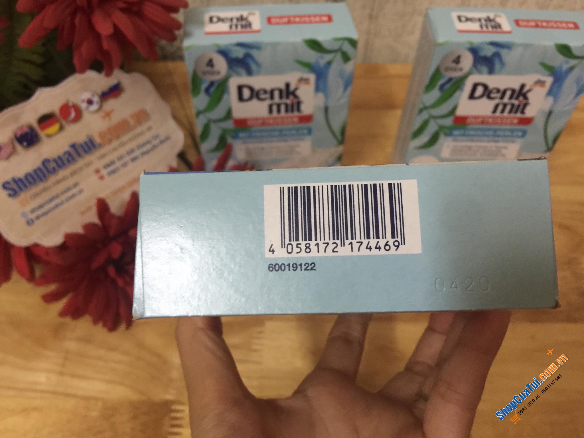 Túi Thơm Tủ Quần Áo Denkmit Đức, hộp gồm 4 Túi