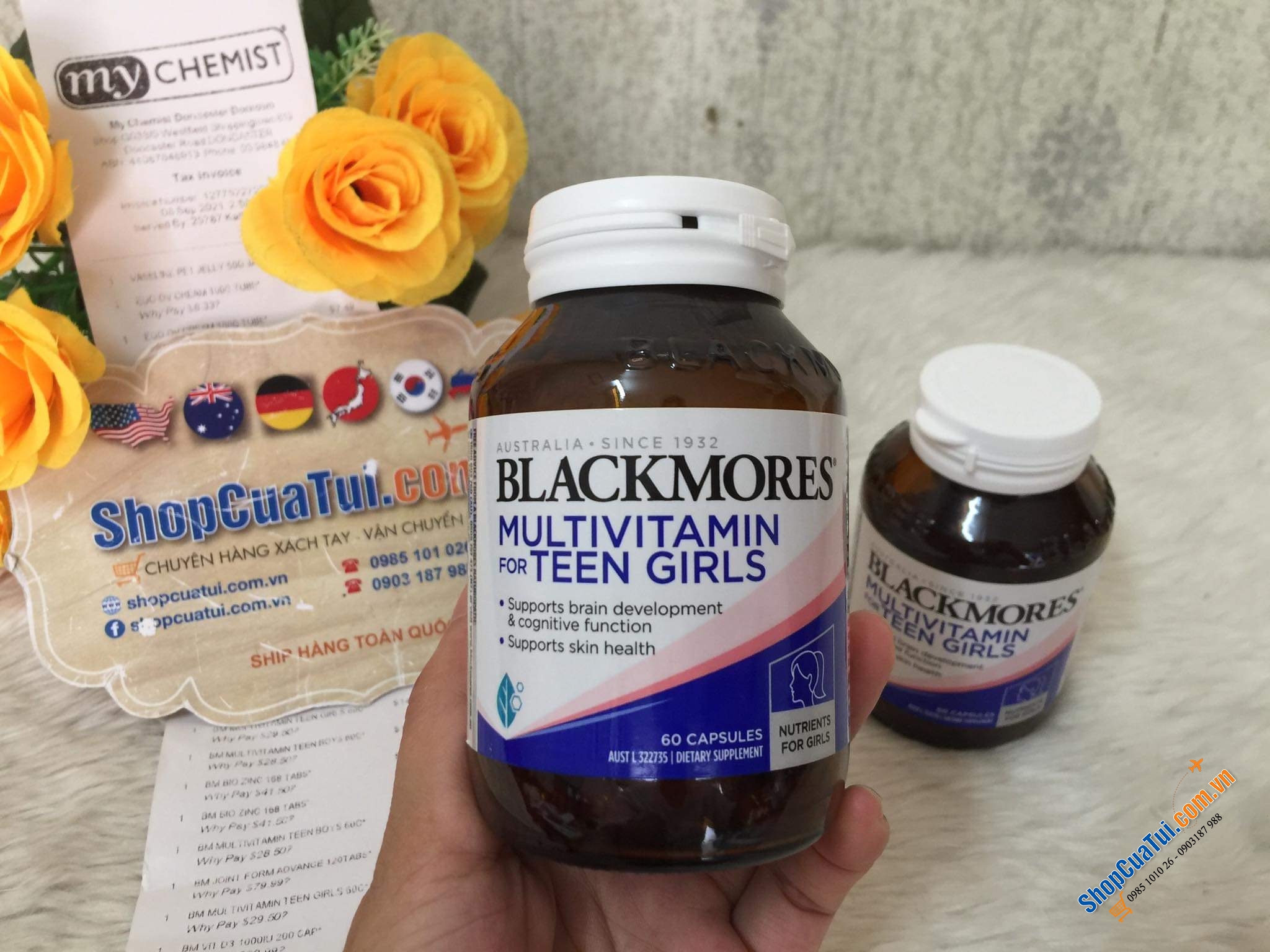 Viên uống Multi Vitamin giúp tập trung và phát triển trí tuệ Blackmores Teen Multi For Girls - cho bé gái và Blackmore Teen Multi for Guys - cho bé trai!
