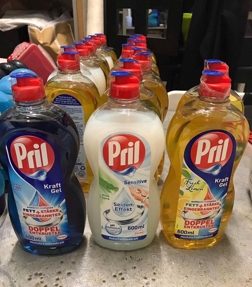 NƯỚC RỬA BÁT PRIL + MÚT RỬA BÁT VILEDA