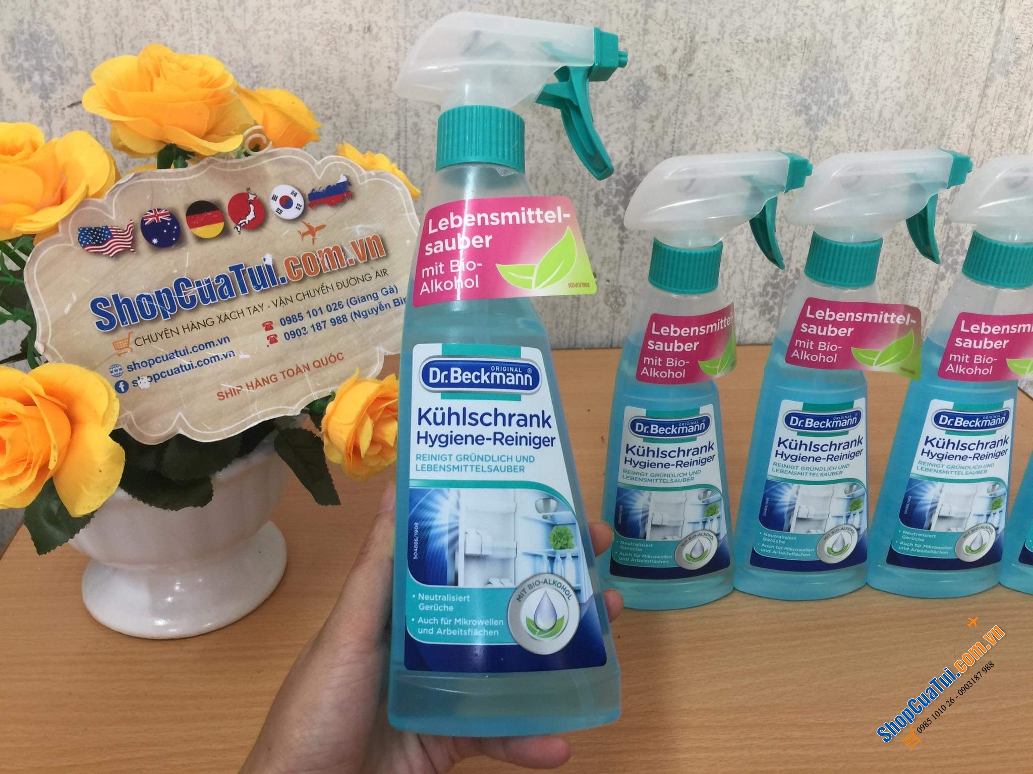 Dung dịch dọn vệ sinh tủ lạnh, lò vi sóng, lò nướng, tủ đông, bàn bếp, nồi chiên không dầu Dr Beckmann - Made in Germany
