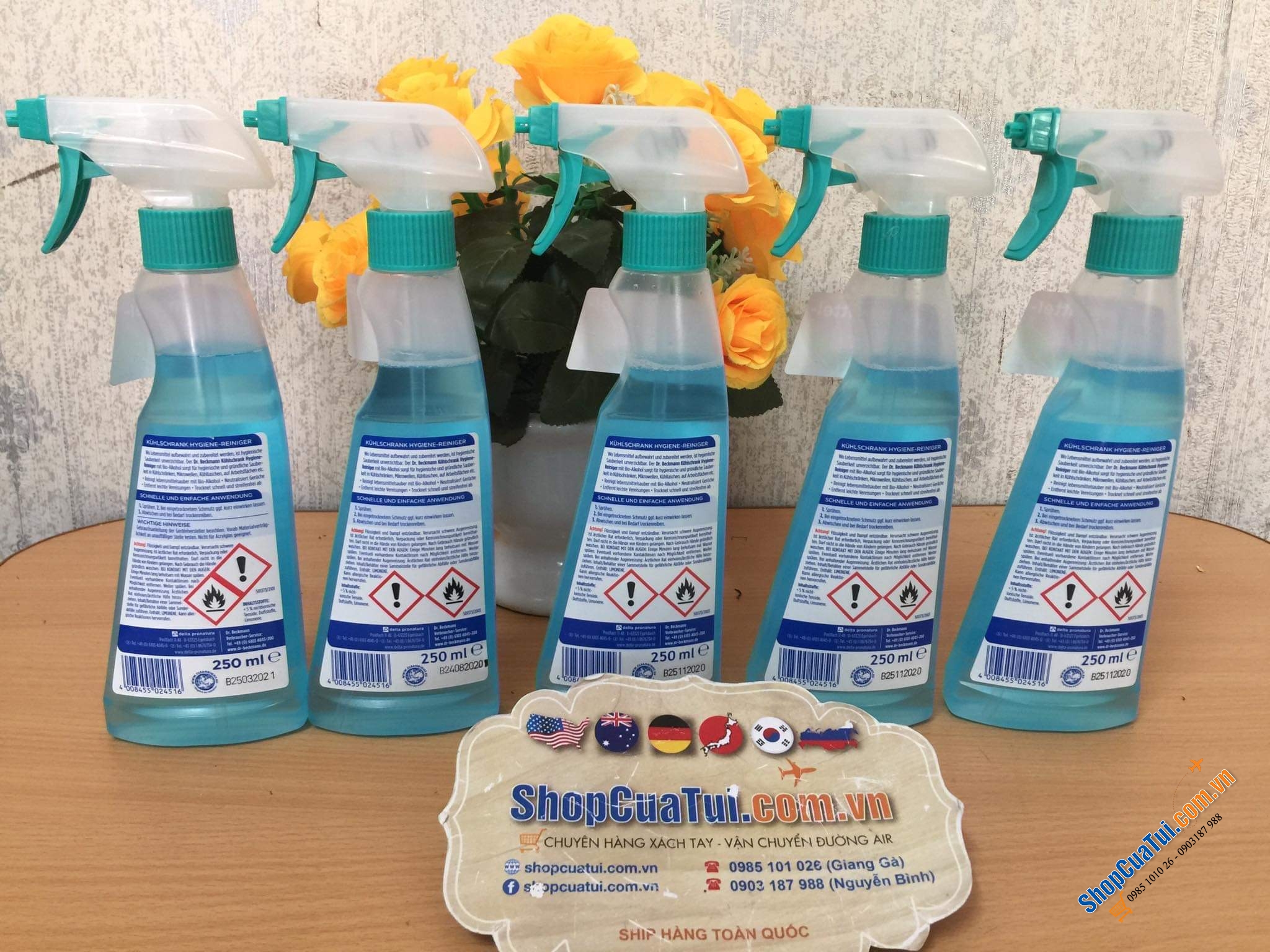 Dung dịch dọn vệ sinh tủ lạnh, lò vi sóng, lò nướng, tủ đông, bàn bếp, nồi chiên không dầu Dr Beckmann - Made in Germany