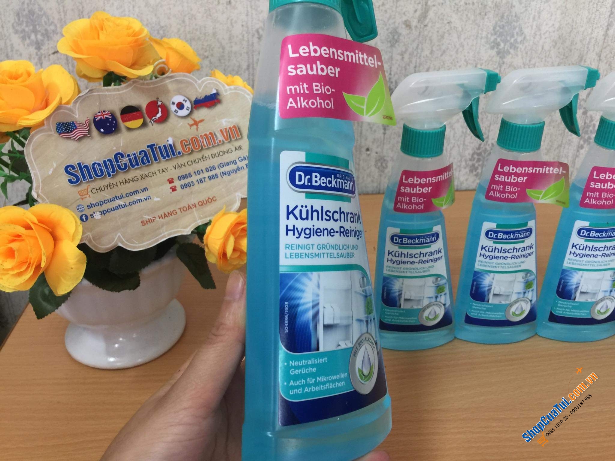 Dung dịch dọn vệ sinh tủ lạnh, lò vi sóng, lò nướng, tủ đông, bàn bếp, nồi chiên không dầu Dr Beckmann - Made in Germany