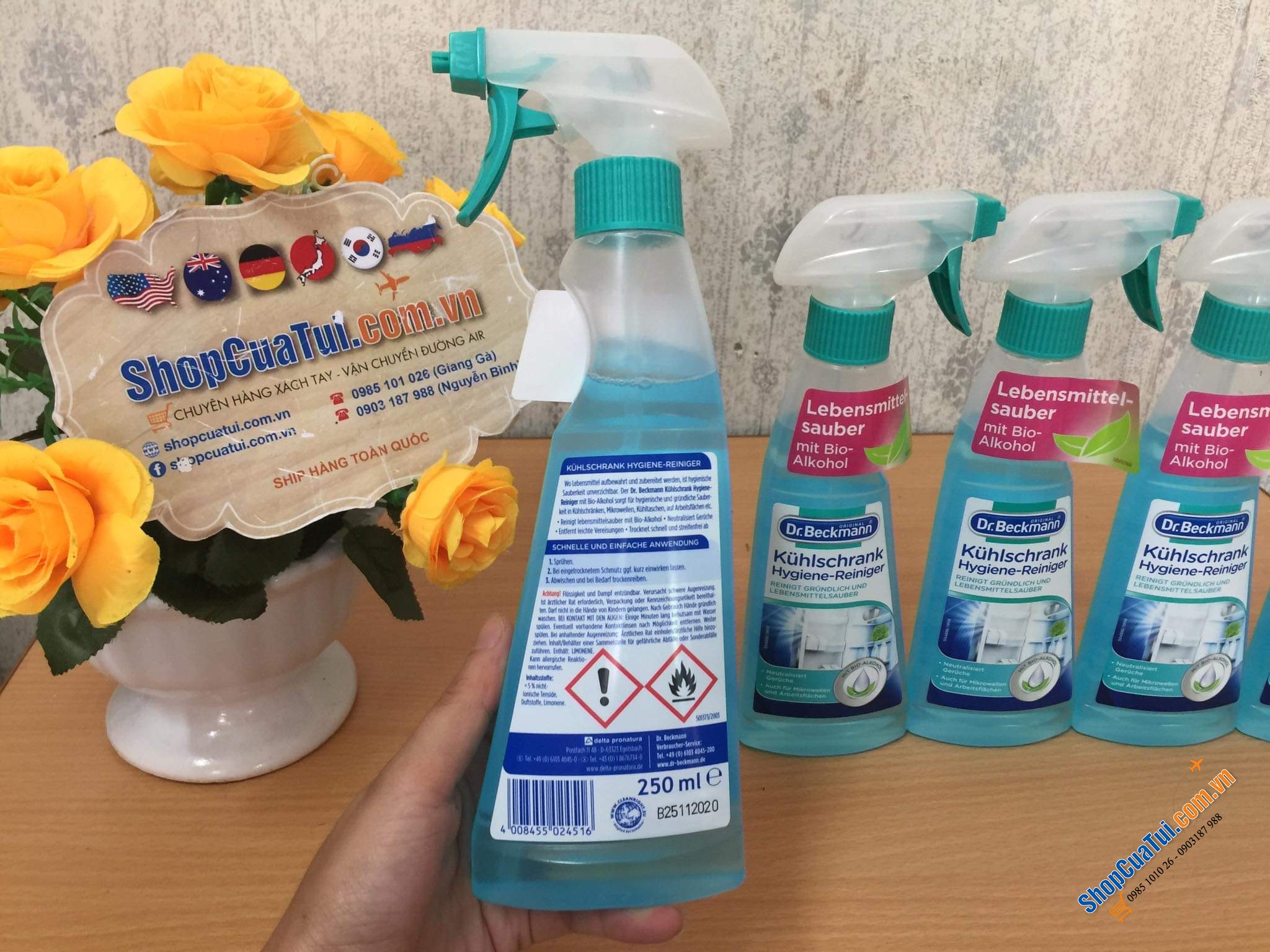 Dung dịch dọn vệ sinh tủ lạnh, lò vi sóng, lò nướng, tủ đông, bàn bếp, nồi chiên không dầu Dr Beckmann - Made in Germany