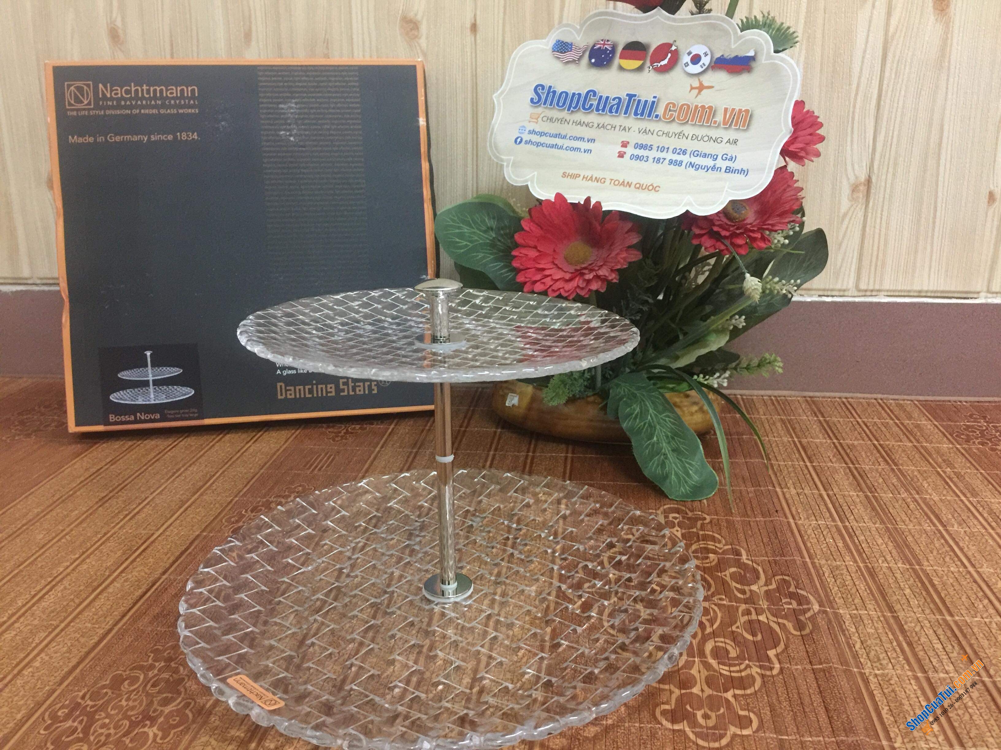 ĐĨA ĐỰNG HOA QUẢ - BÁNH NGỌT 2 TẦNG NACHTMANN