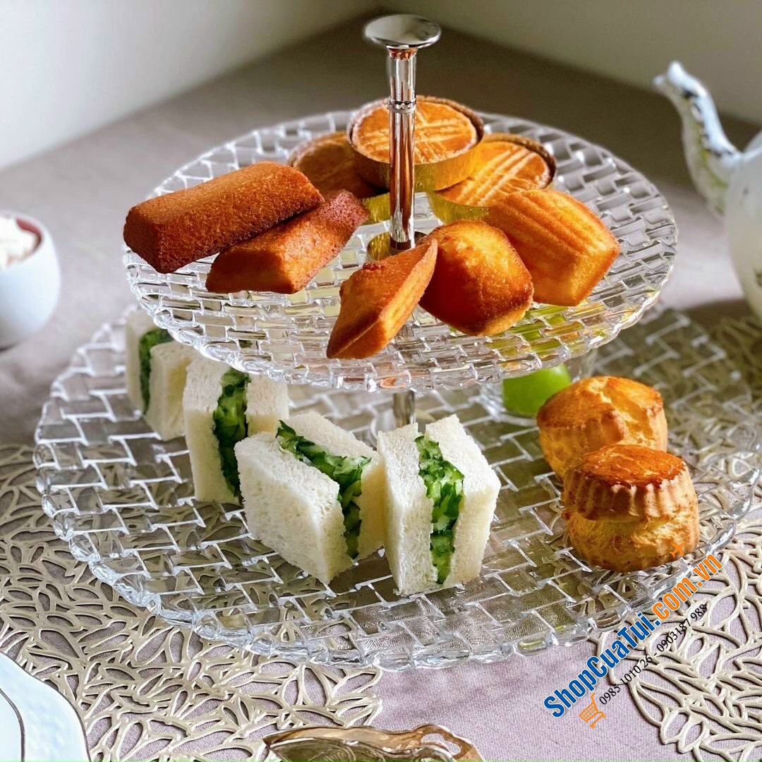 ĐĨA ĐỰNG HOA QUẢ - BÁNH NGỌT 2 TẦNG NACHTMANN